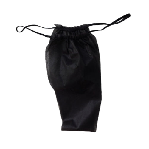 PLASTICAPS – Tanga TNT Preta Descartável Homem 100un