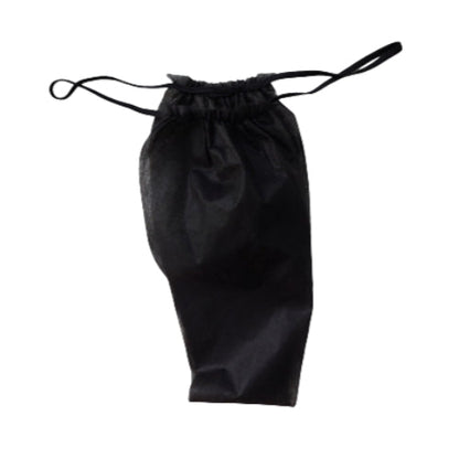 PLASTICAPS – Tanga TNT Preta Descartável Homem 100un