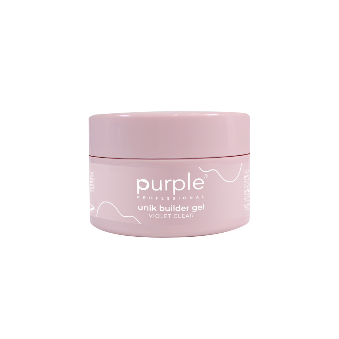 PURPLE - Gel de Construção Unike Violet Clear Medium 50gr
