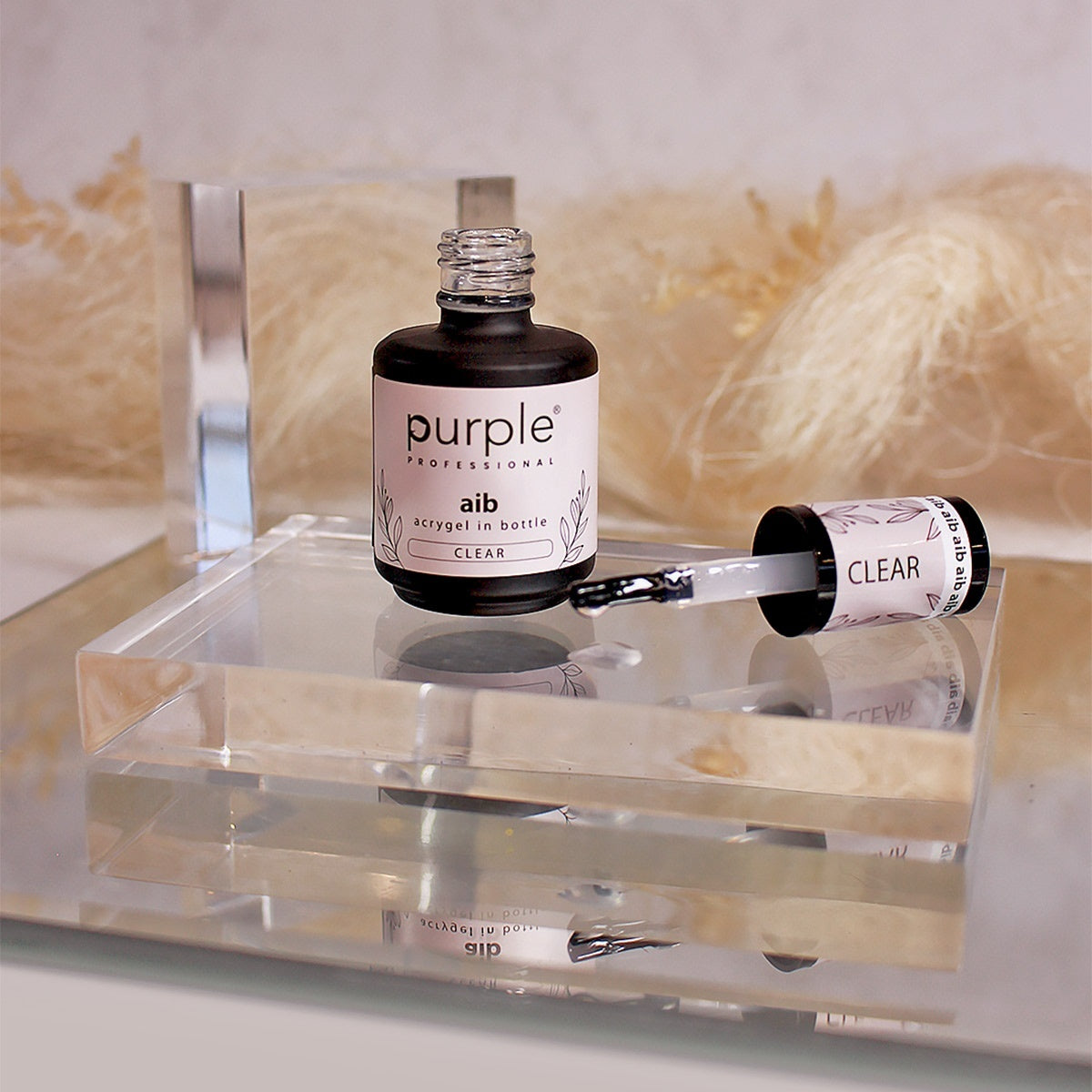 PURPLE - AIB - Acrygel In Bottle - 15ML CLEAR P261