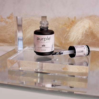 PURPLE - AIB - Acrygel In Bottle - 15ML CLEAR P261