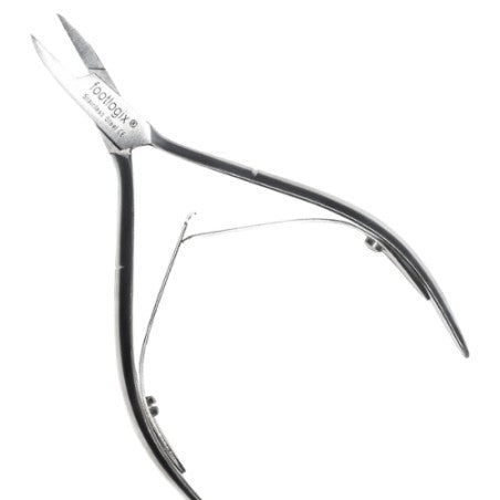 FOOTLOGIX - Alicate de Cutículas Pontas Direitas com Mola Dupla