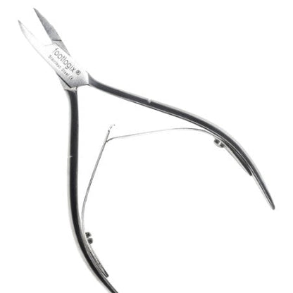 FOOTLOGIX - Alicate de Cutículas Pontas Direitas com Mola Dupla