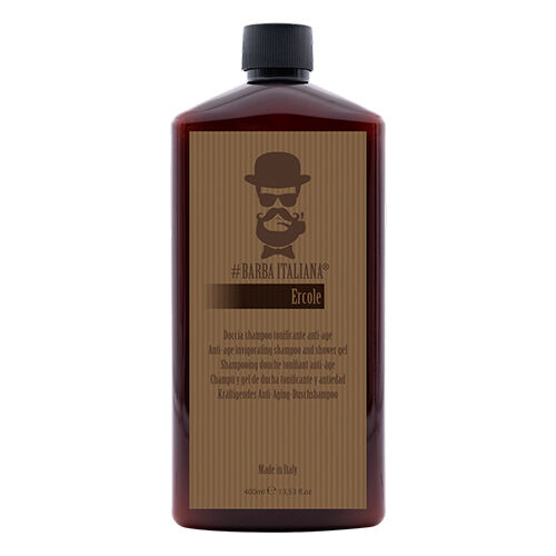 BARBA ITALIANA – ERCOLE Shampoo e Gel Banho Anti-Idade Revigorante 400ml