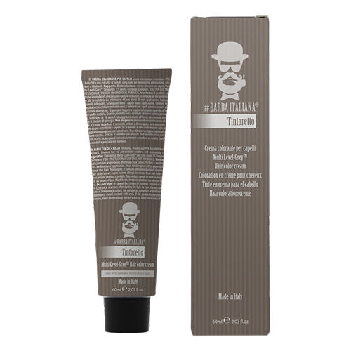 BARBA ITALIANA – TINTORETTO Cor Multi Level Grey Sem Amoniaco Nº4 60ml