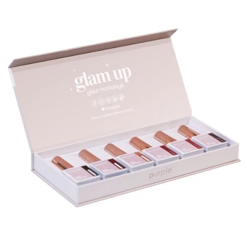 PURPLE - Coleção Verniz Gel Let it Shine 6x10ml