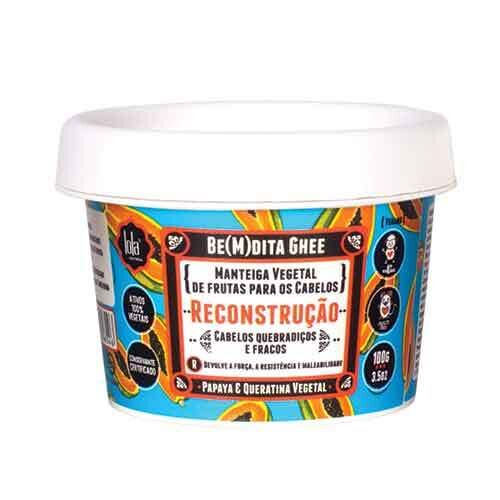 LOLA - Be(M)dita Ghee - Máscara Reconstrução Papaia e Queratina Vegetal 100gr