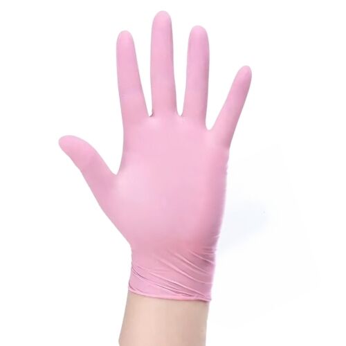 SANICEN – Luvas de Nitrilo Rosa 100un, Grande, sem pó