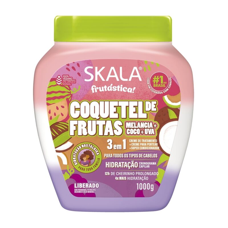 SKALA - Creme de Tratamento Frutástica COQUETEL DE FRUTAS - 1000g