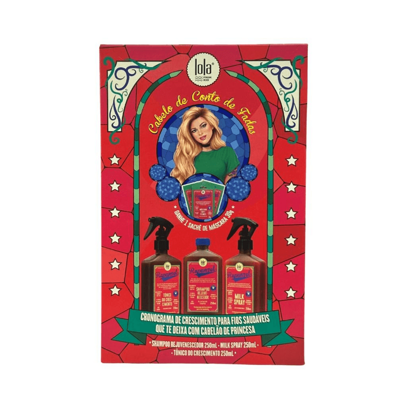 LOLA  - KIT Rapunzel ( Shampoo + Milk +  Tónico + Mask30g)