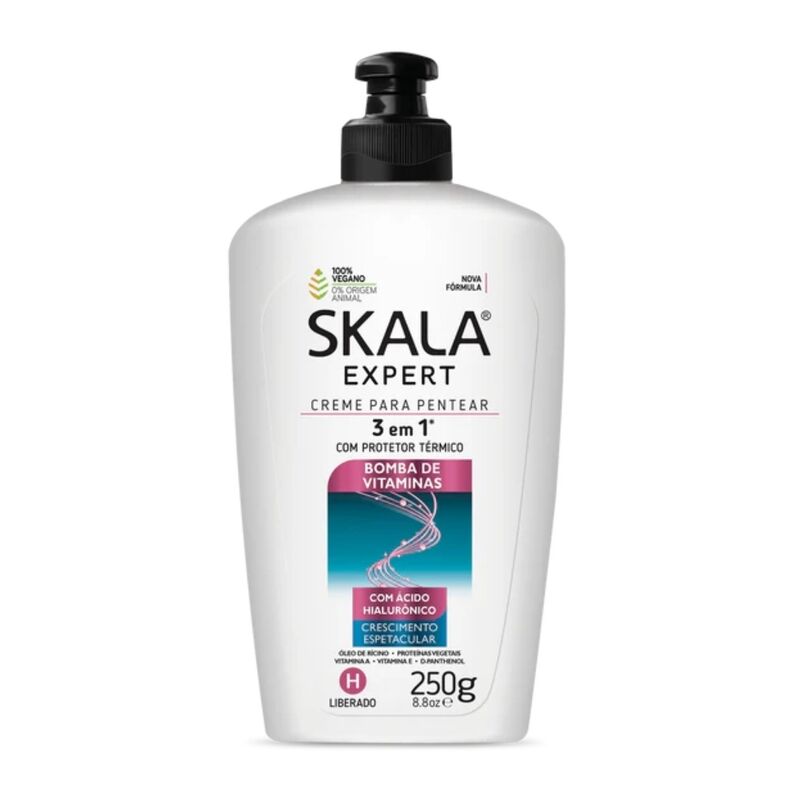 SKALA - Creme de Pentear 3 em 1 BOMBAS DE VITAMINAS - 250g