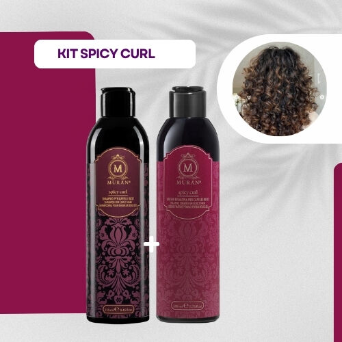 MURÀN - Kit Spicy Curl - Shampoo 200ml + Creme Definição 200ml